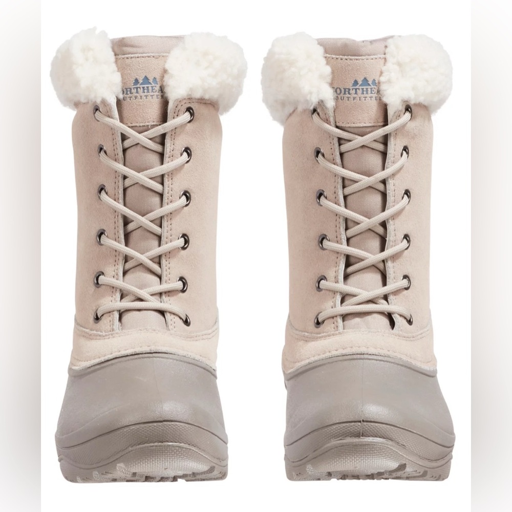 Northeast Outfitters Women’s PAC 200g Winter Boots – Ivory, Size 7, Brand New